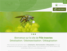 Tablet Screenshot of pole-insectes.com